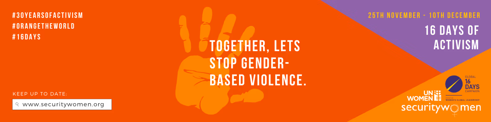 16 Days of Activism 25th November 2021 to 10th December 2021