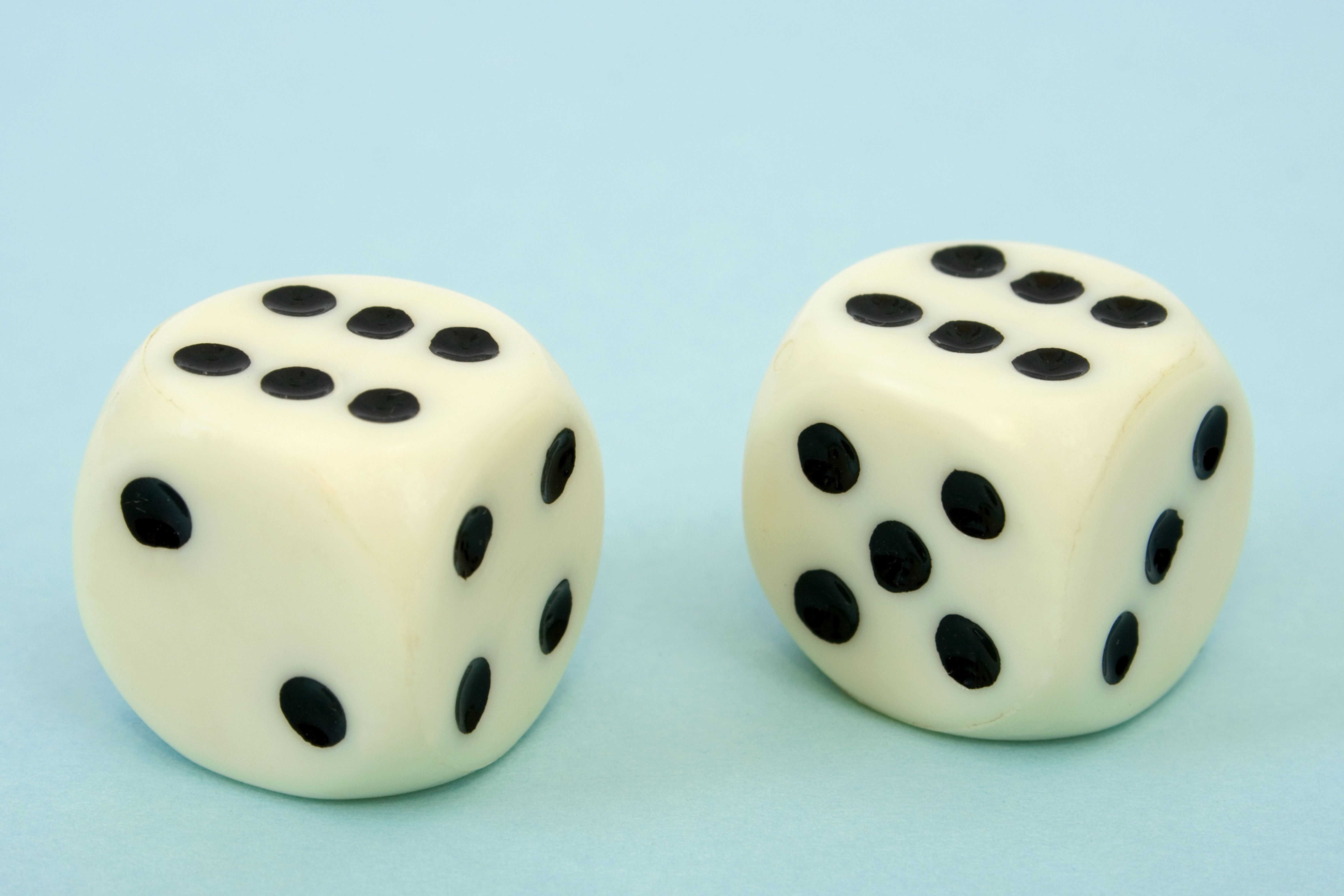 dice for a trade show dice roll game