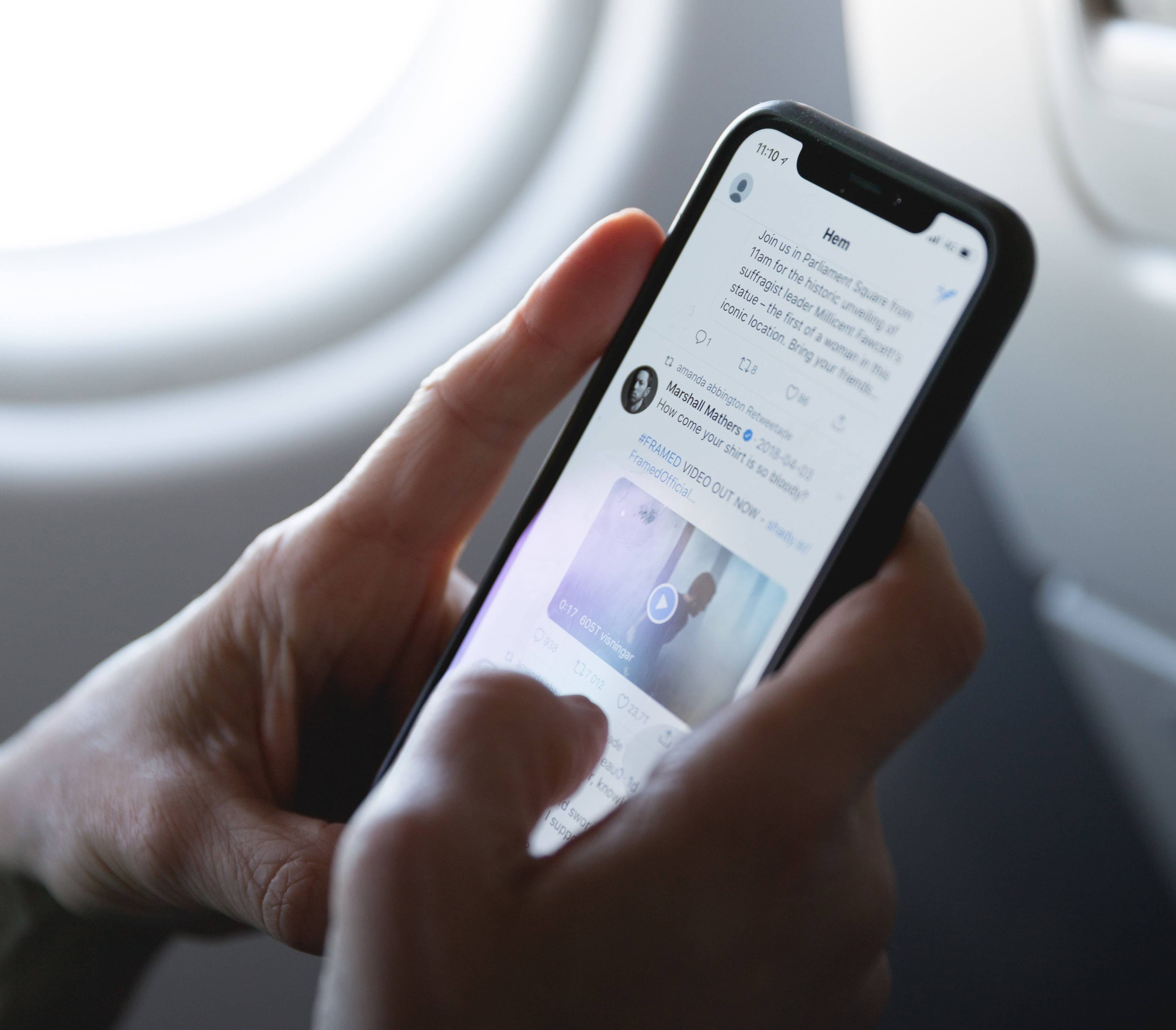 Scrolling Feed on Smartphone