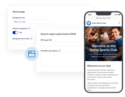 Clubspark: Features