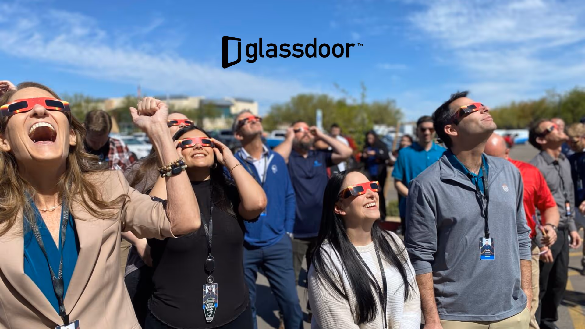 Glassdoor logo representing the platform for company reviews, job listings, and salary insights.