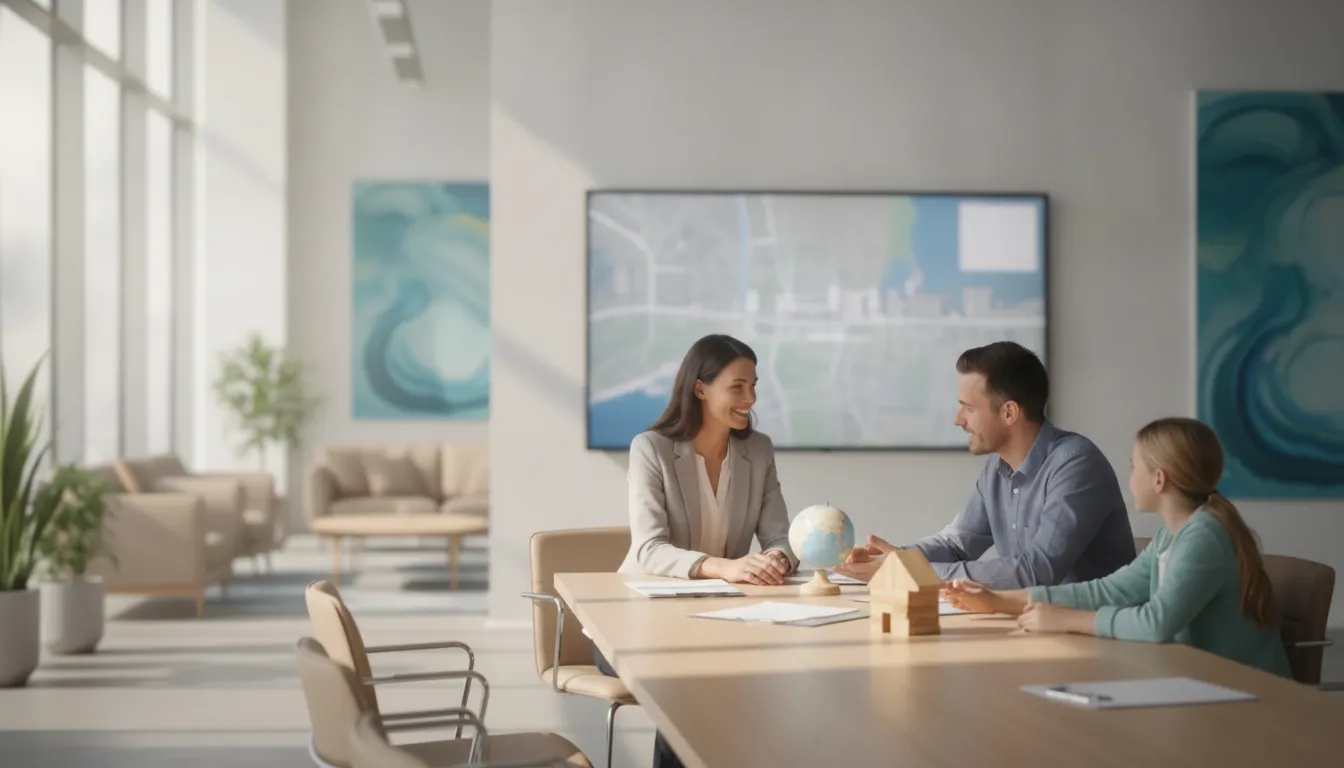 HR manager and employee discussing relocation assistance for employees