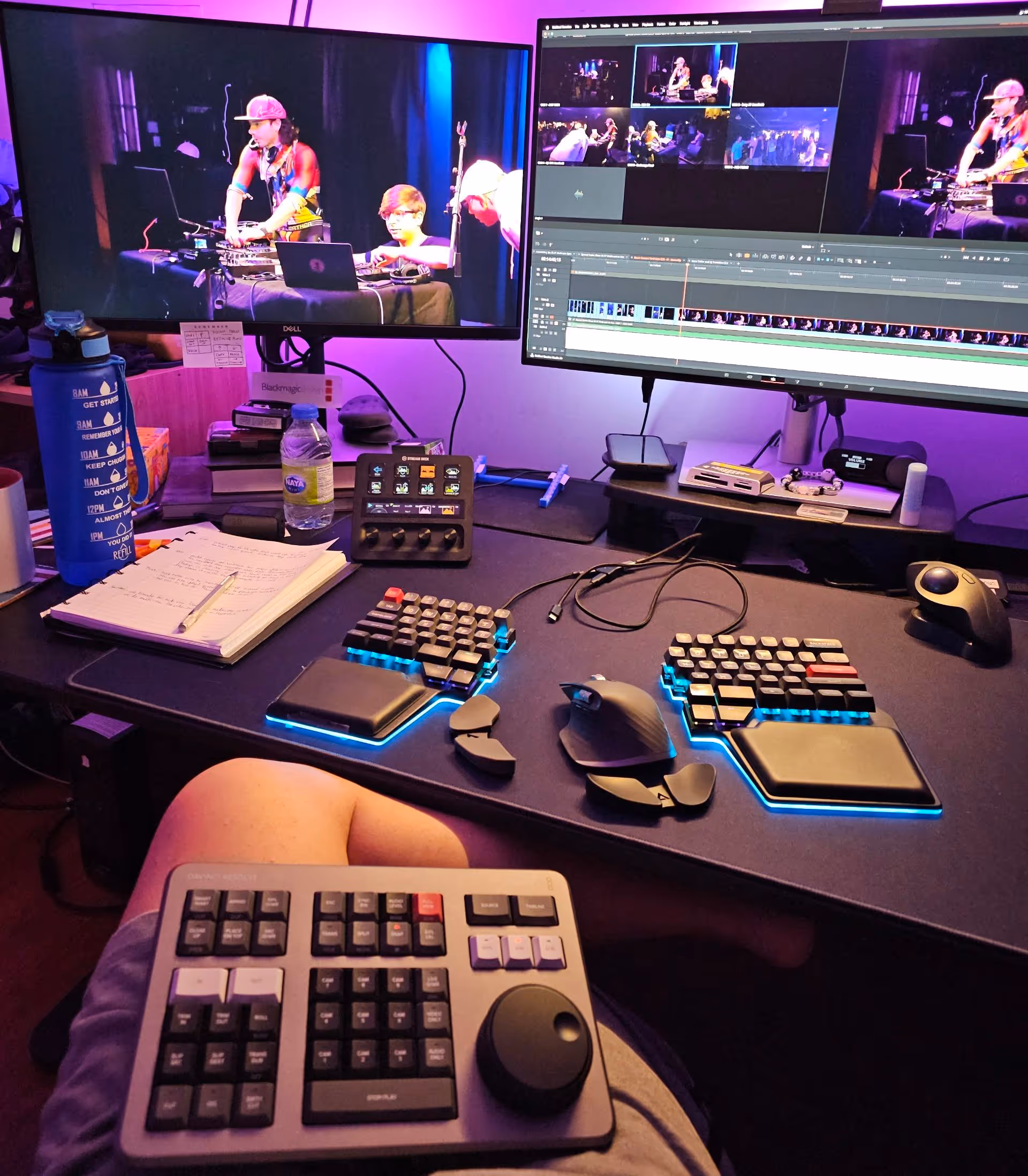 video editing setup multicam