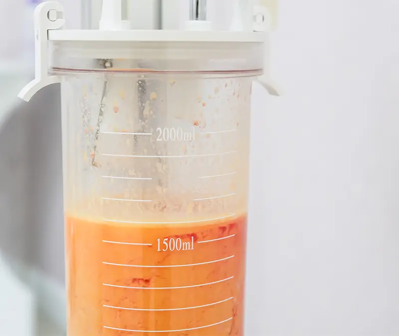 Fat canister from laserlipolysis