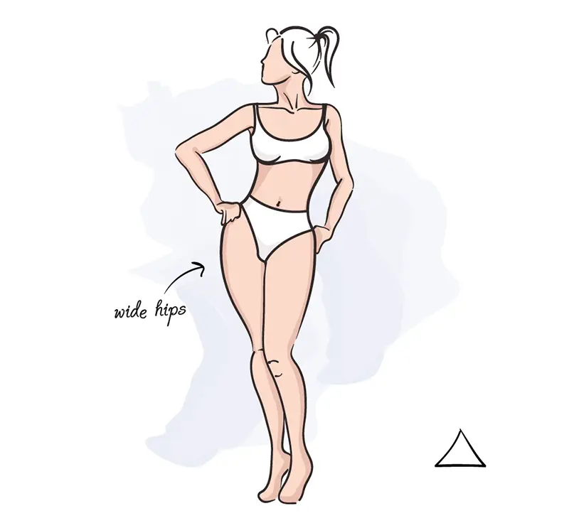The Pear Body Shape (Triangle body shape)
