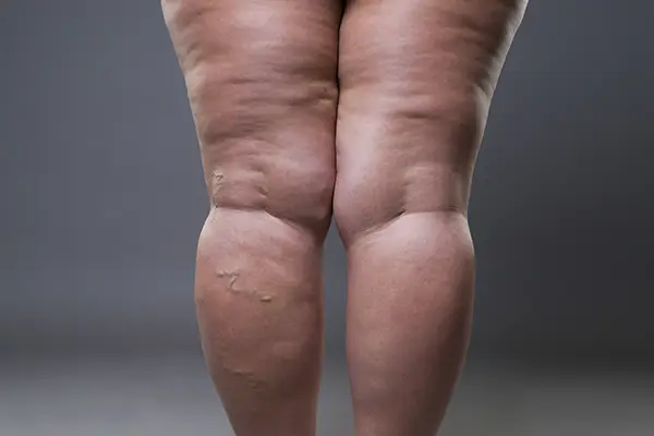 Cellulite back legs