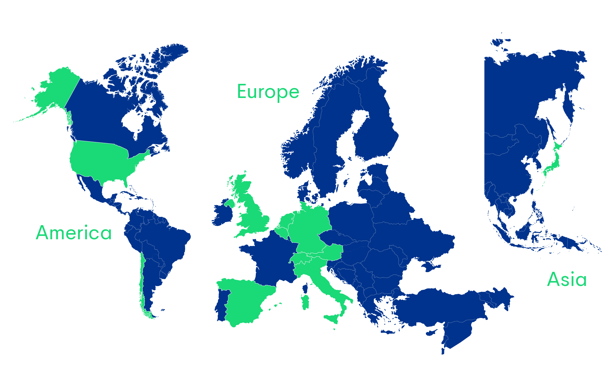 Map of customers