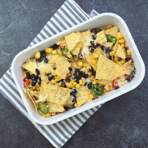 Loaded Black Bean Nachos