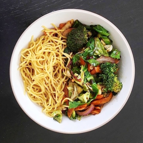 Vegetable Stir Fry with Noodles