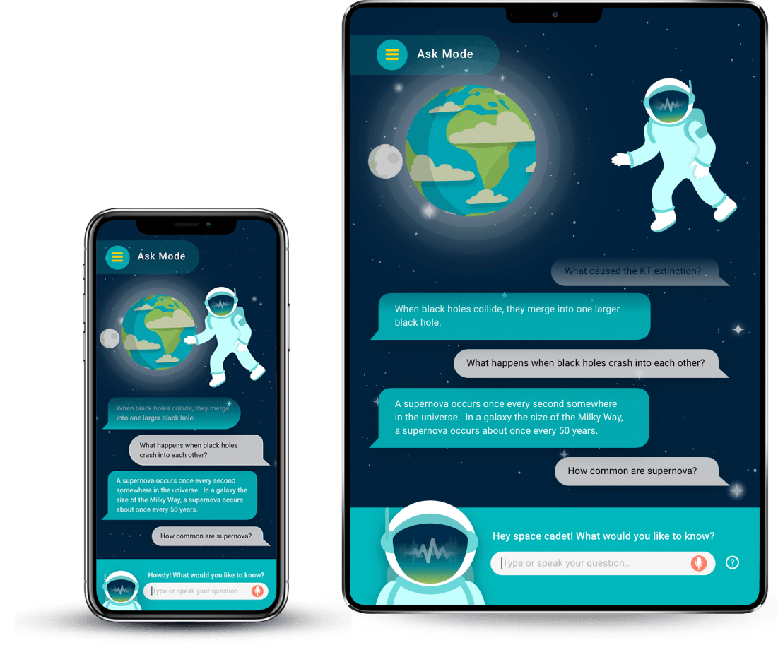 Ask Mode of the game on mobile and on the iPad