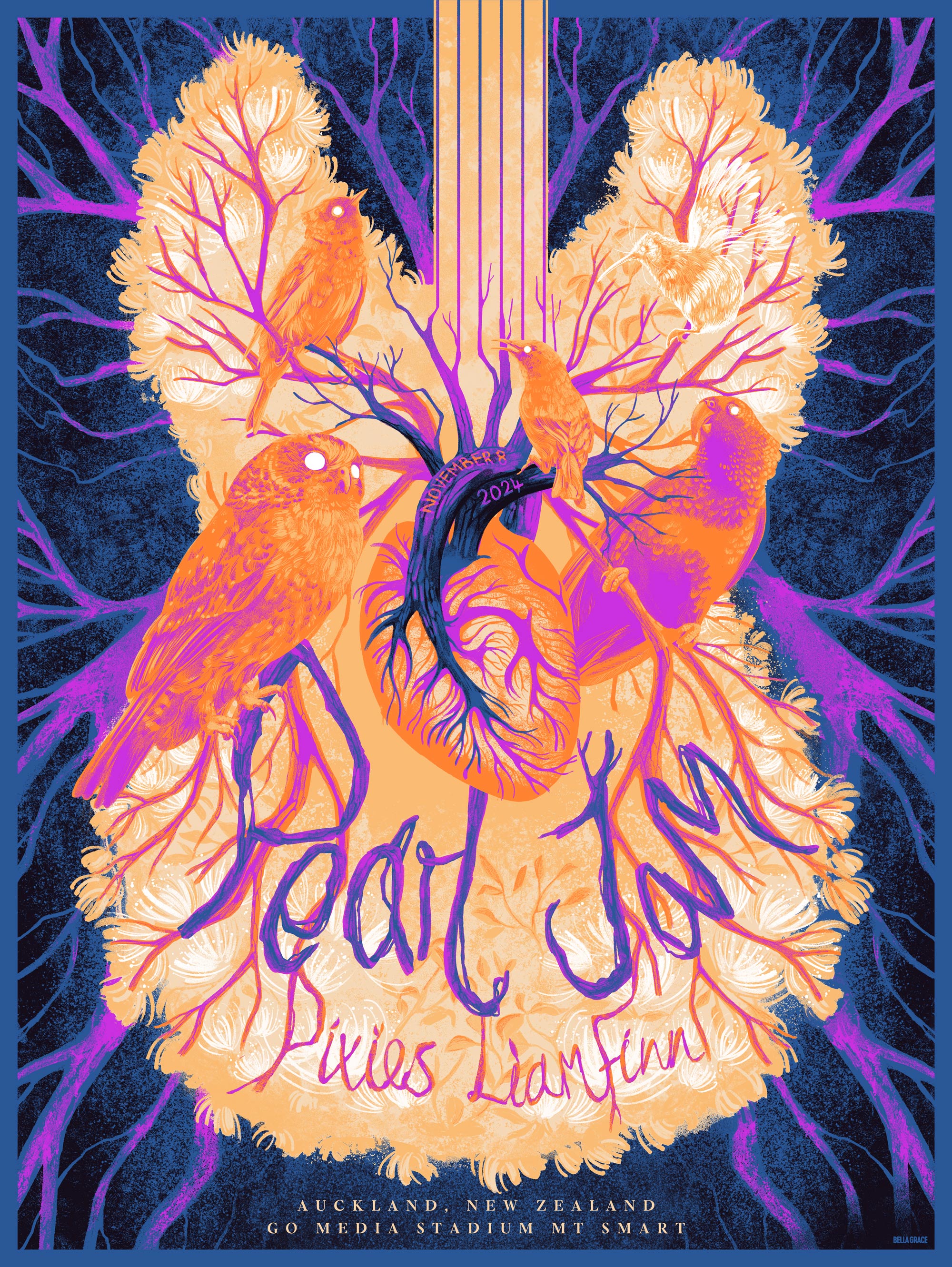 PEARL JAM Auckland 24 poster