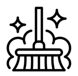 Brish Icon for after build and party Cleans byShine Cleaning Servives in Sherston