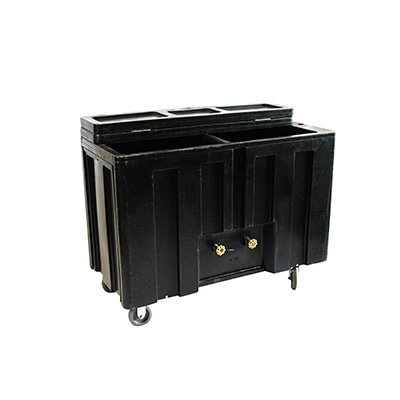 rolling ice bins