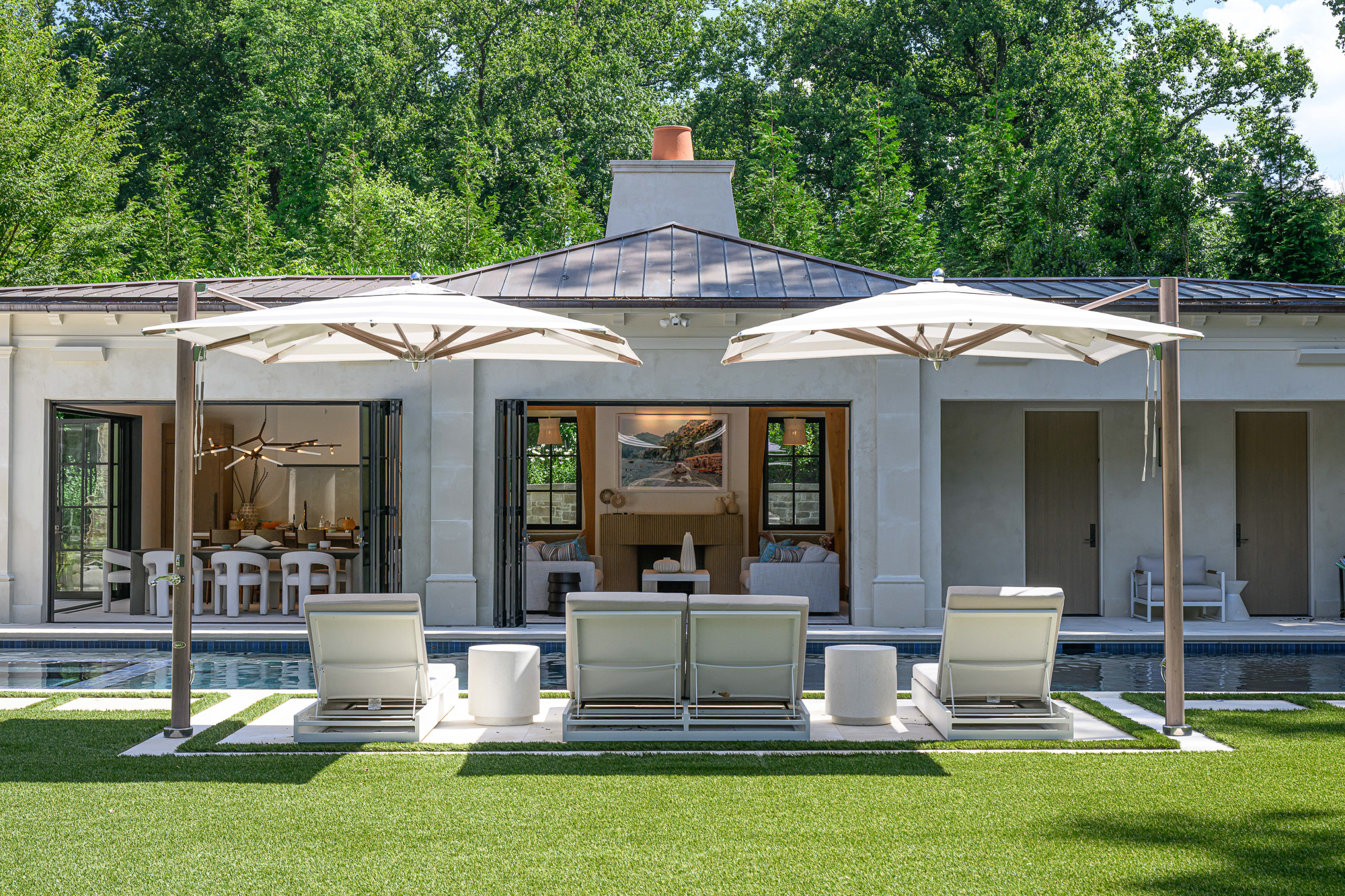 Luxe Poolside Garden