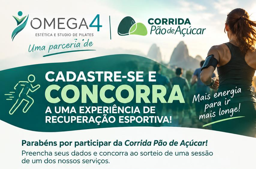 Omega4 e Corrida Pão de Açúcar