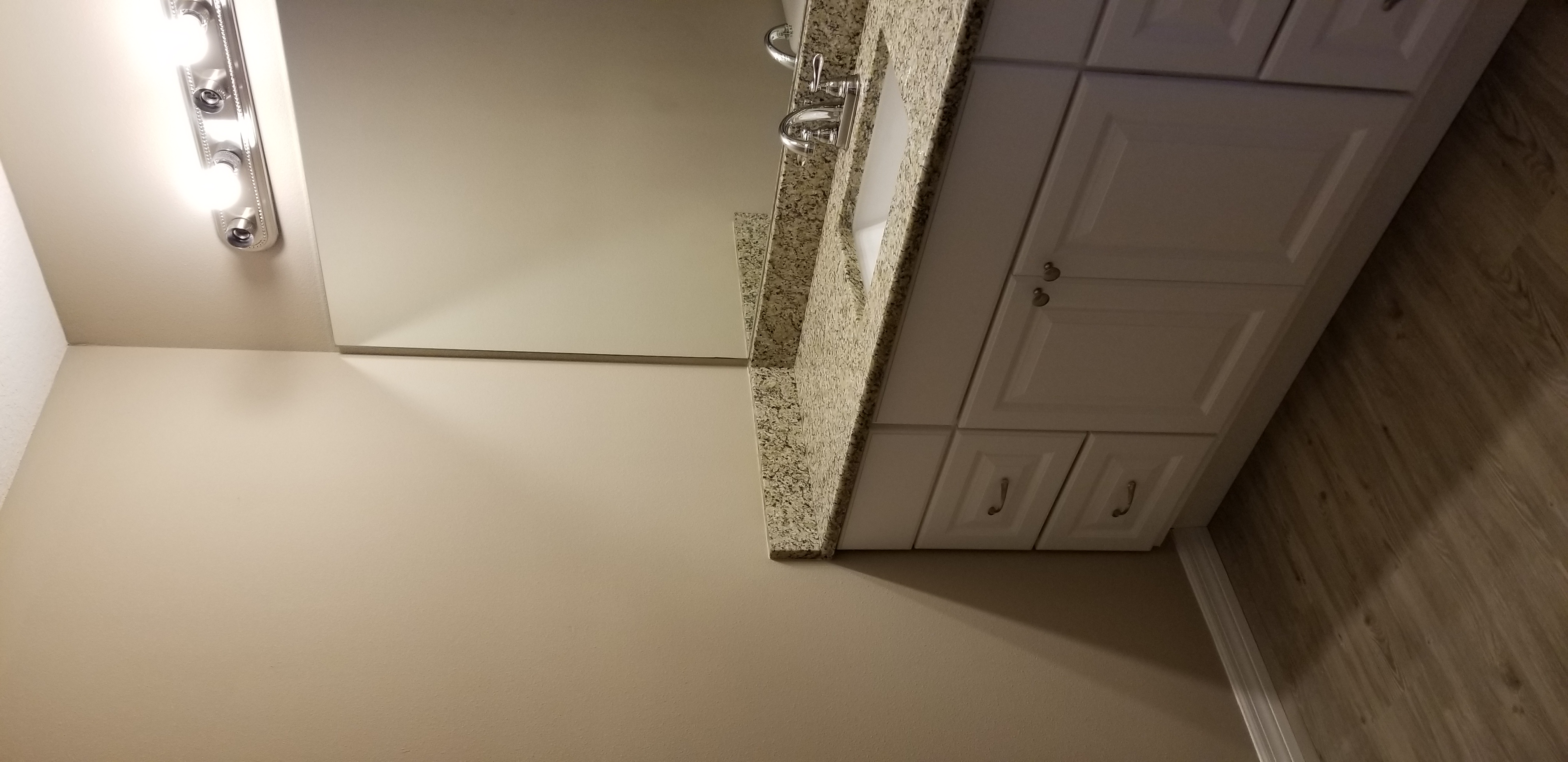 Master bathroom vanity