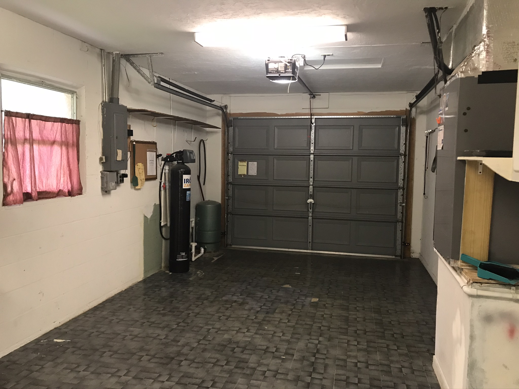 Garage with garage door