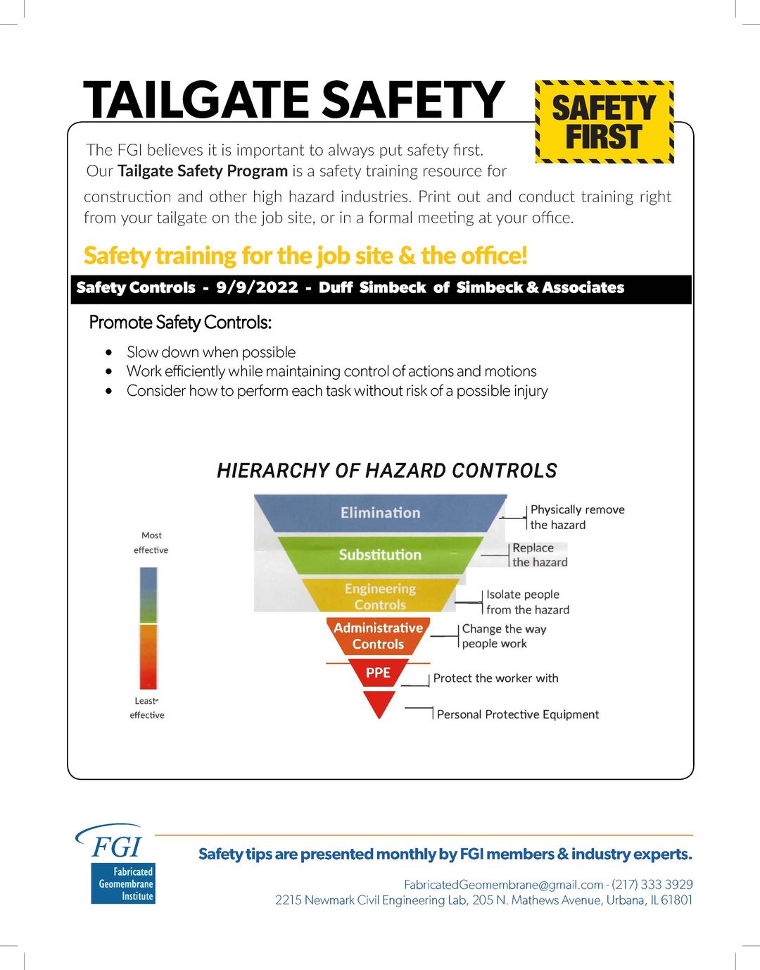 Safety Controls