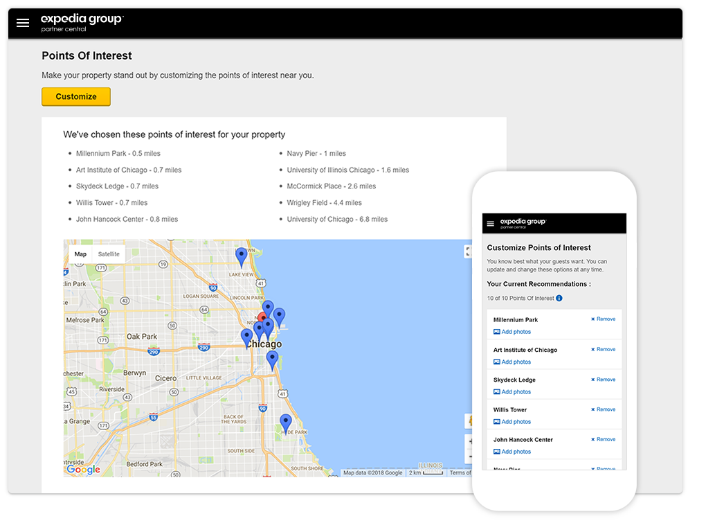 Partner Central Points of Interest