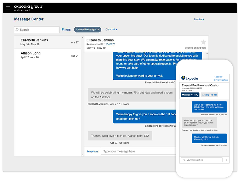 Partner Central Message Center
