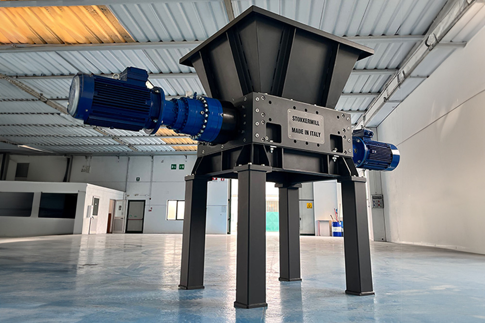 Trituratore bialbero Stokkermill per metalli, rottami e rifiuti industriali