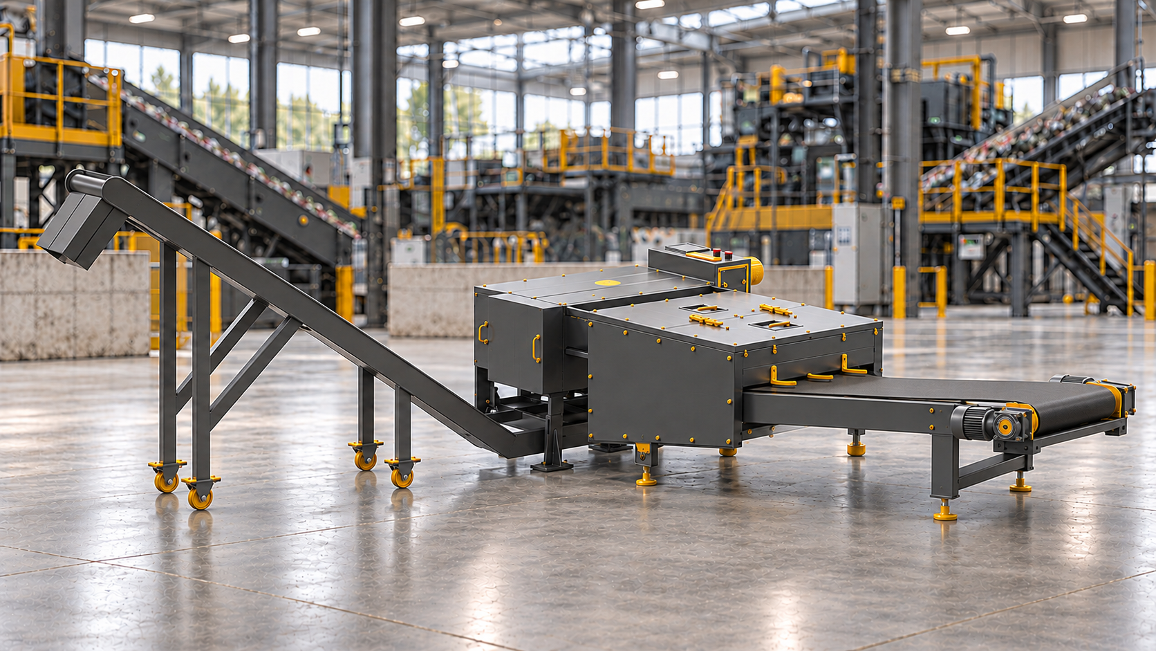 Stokkermill DLS Delaminator for solar panel glass separation