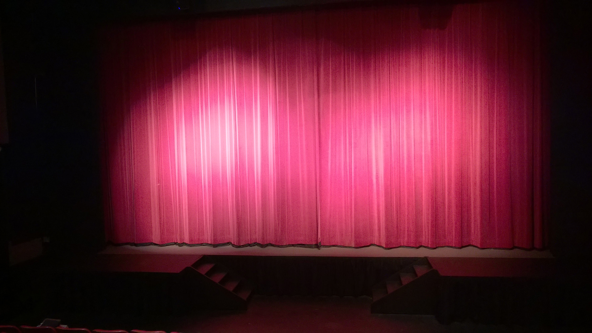 Photo of STG's stage curtains