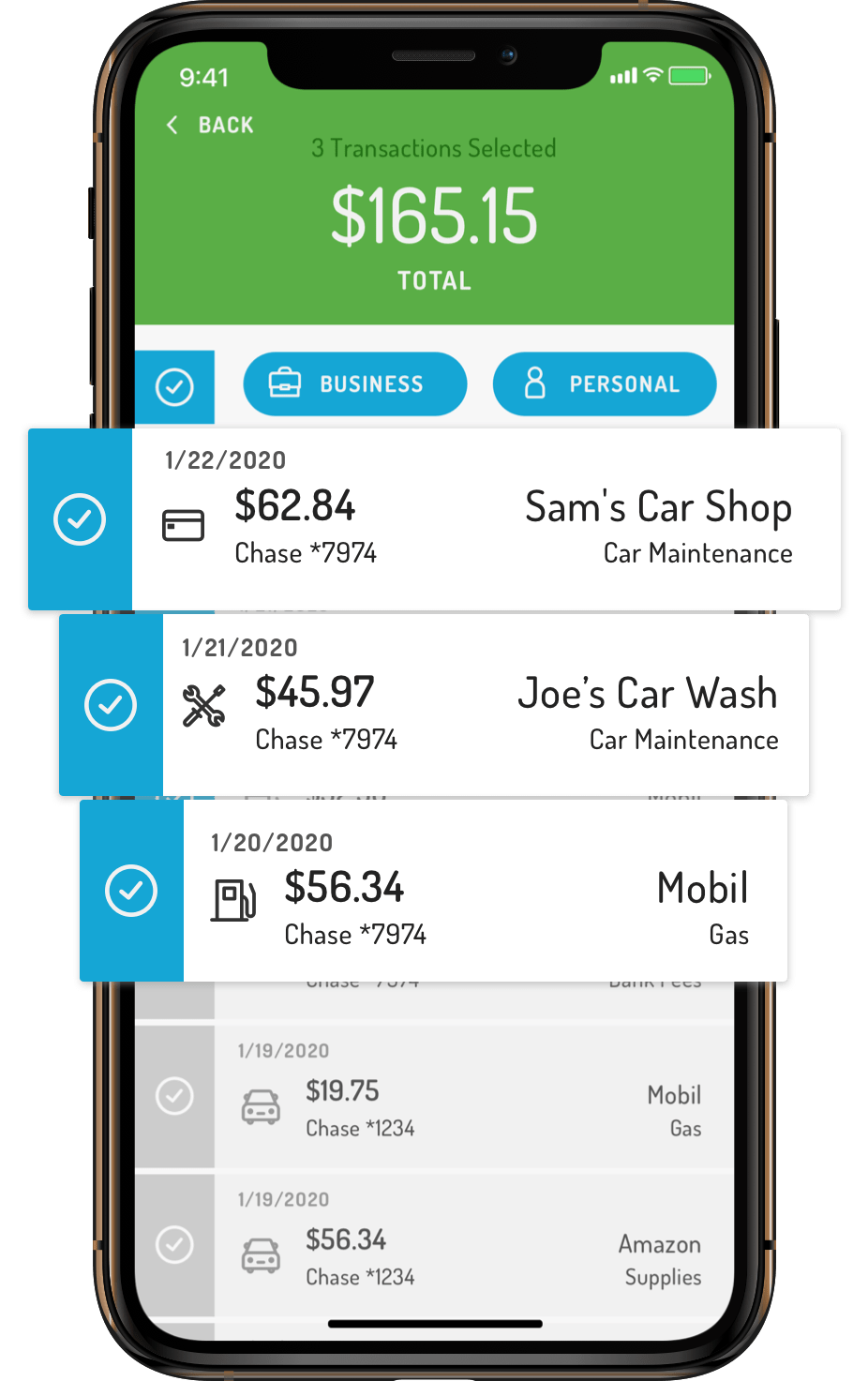 Automatic mileage tracker app