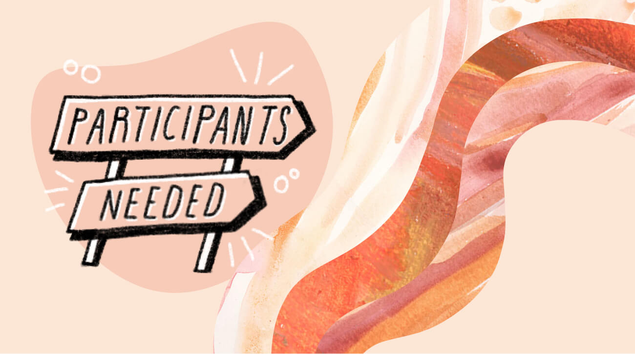 illustration of a sign that says "participants needed"