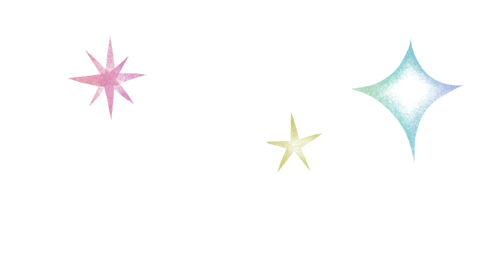 doodling pen surrounded by stars and dots