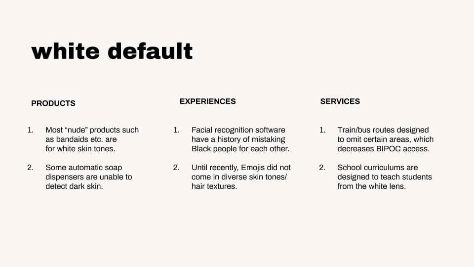 the white default in ux design and user research – by Jacquelyn Iyamah