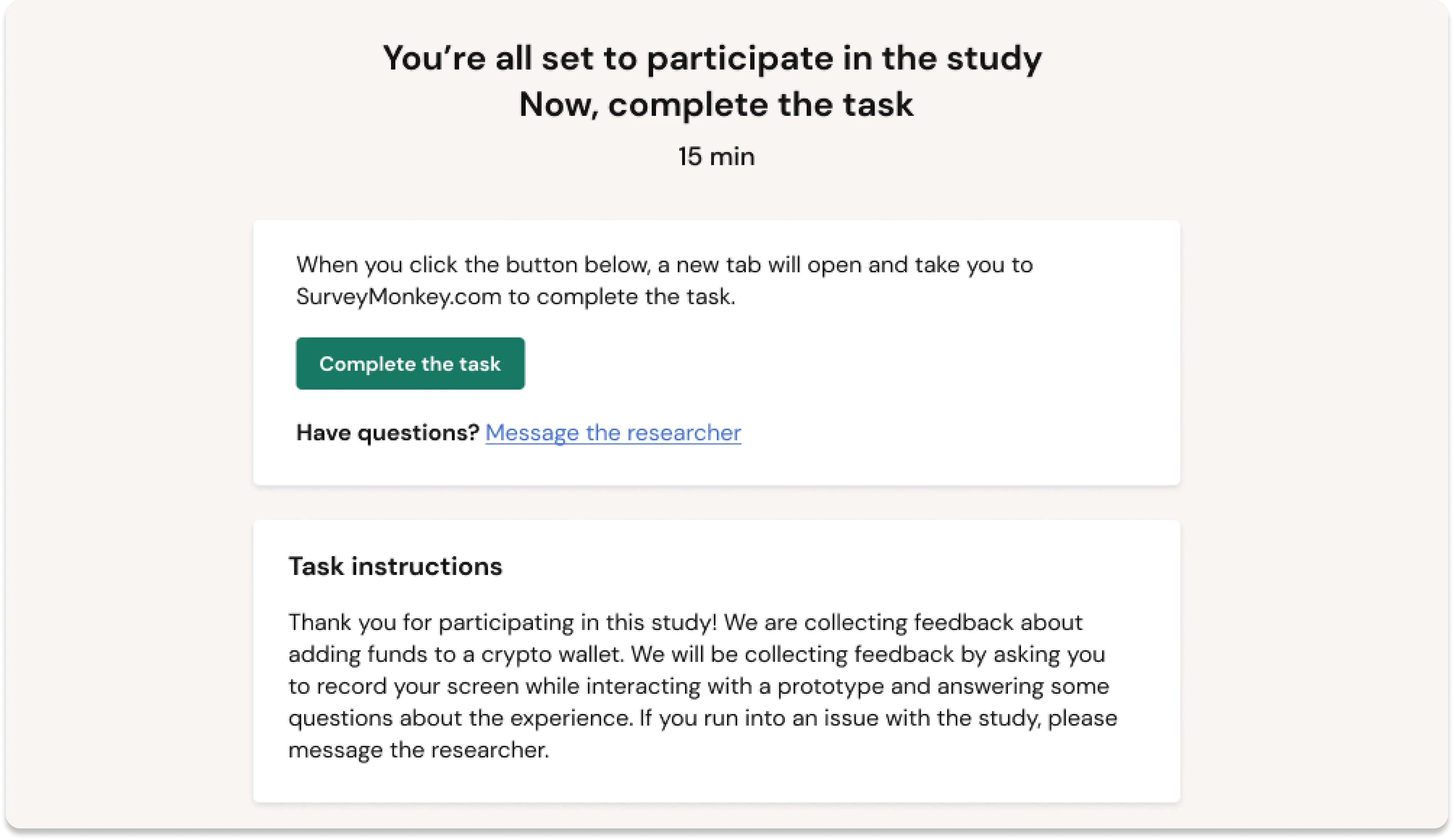 research study confirmation and automat instructions