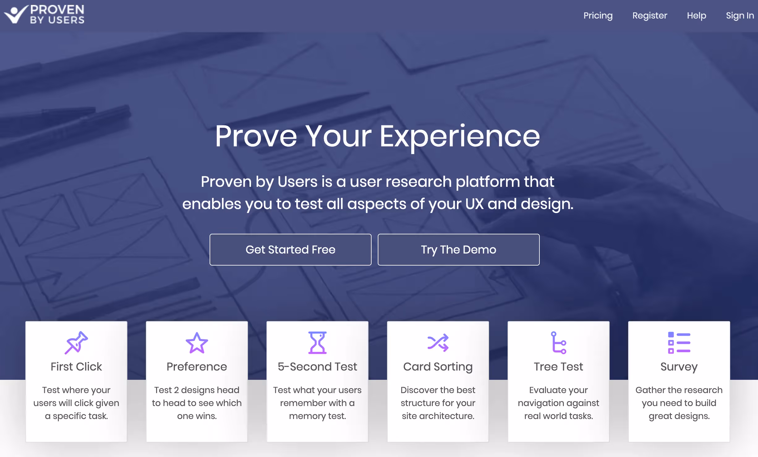 proven by users home page