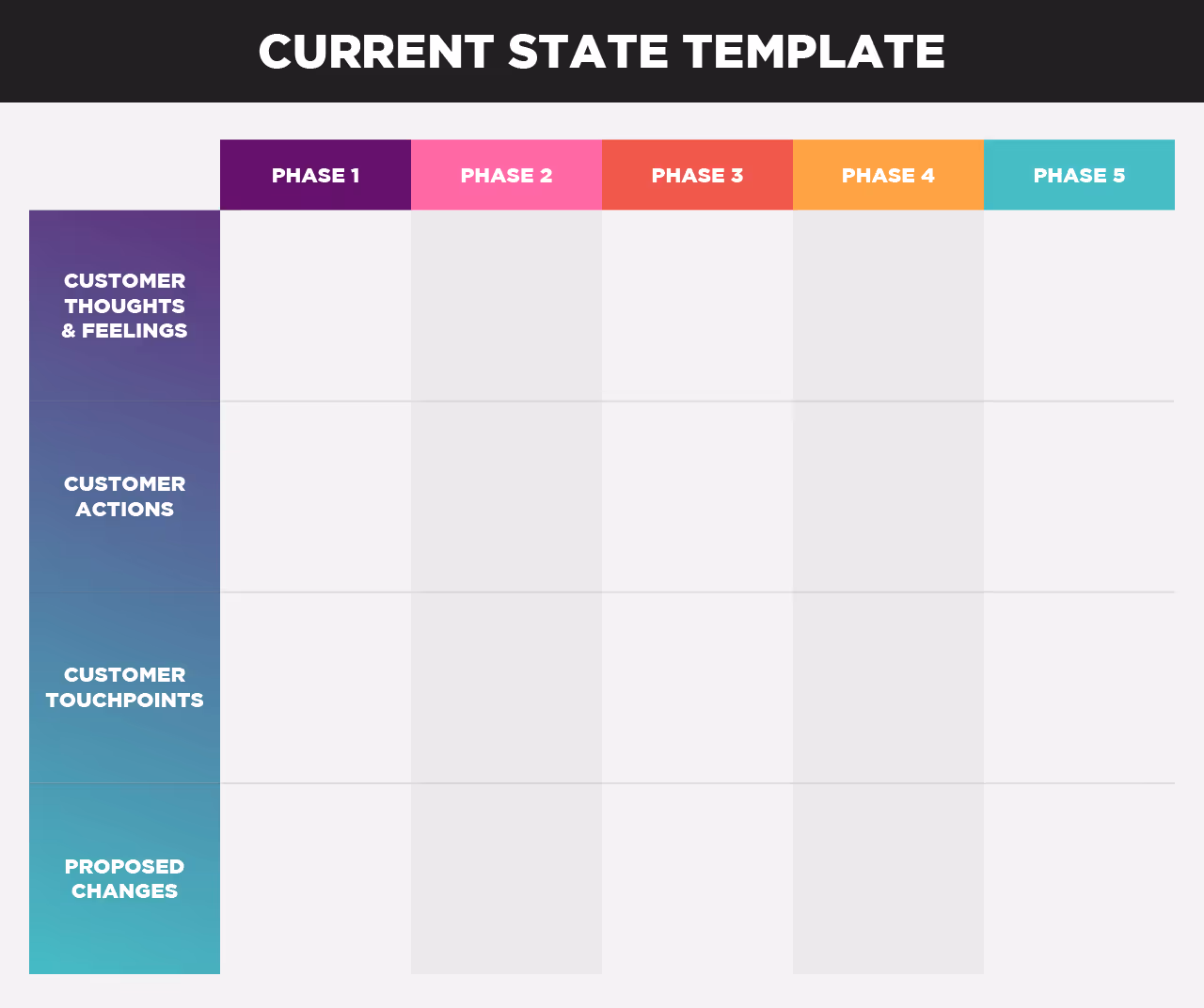 colorful current state cjm template free pdf download