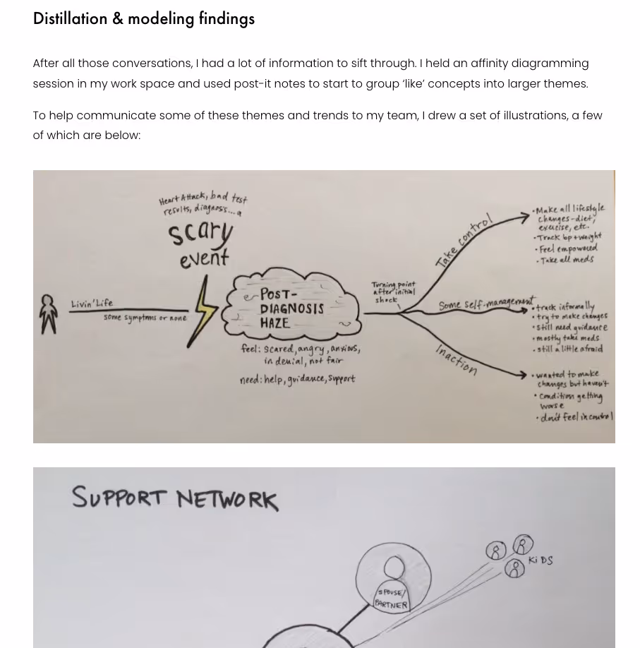 A cross-functional collaboration friendly UX research portfolio example