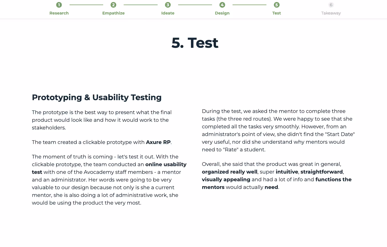 A UX research portfolio example that communicates the "why" behind methods