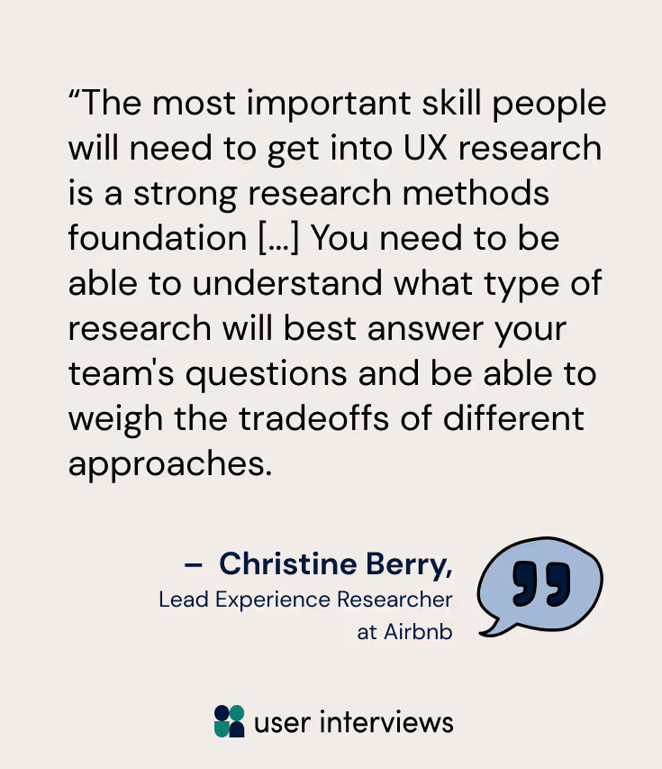 A quote image about strong research methods knowledge
