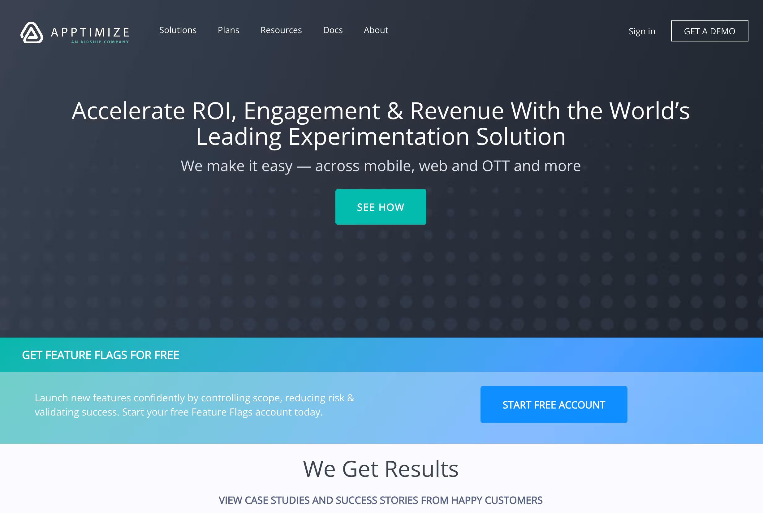 website homepage screenshot