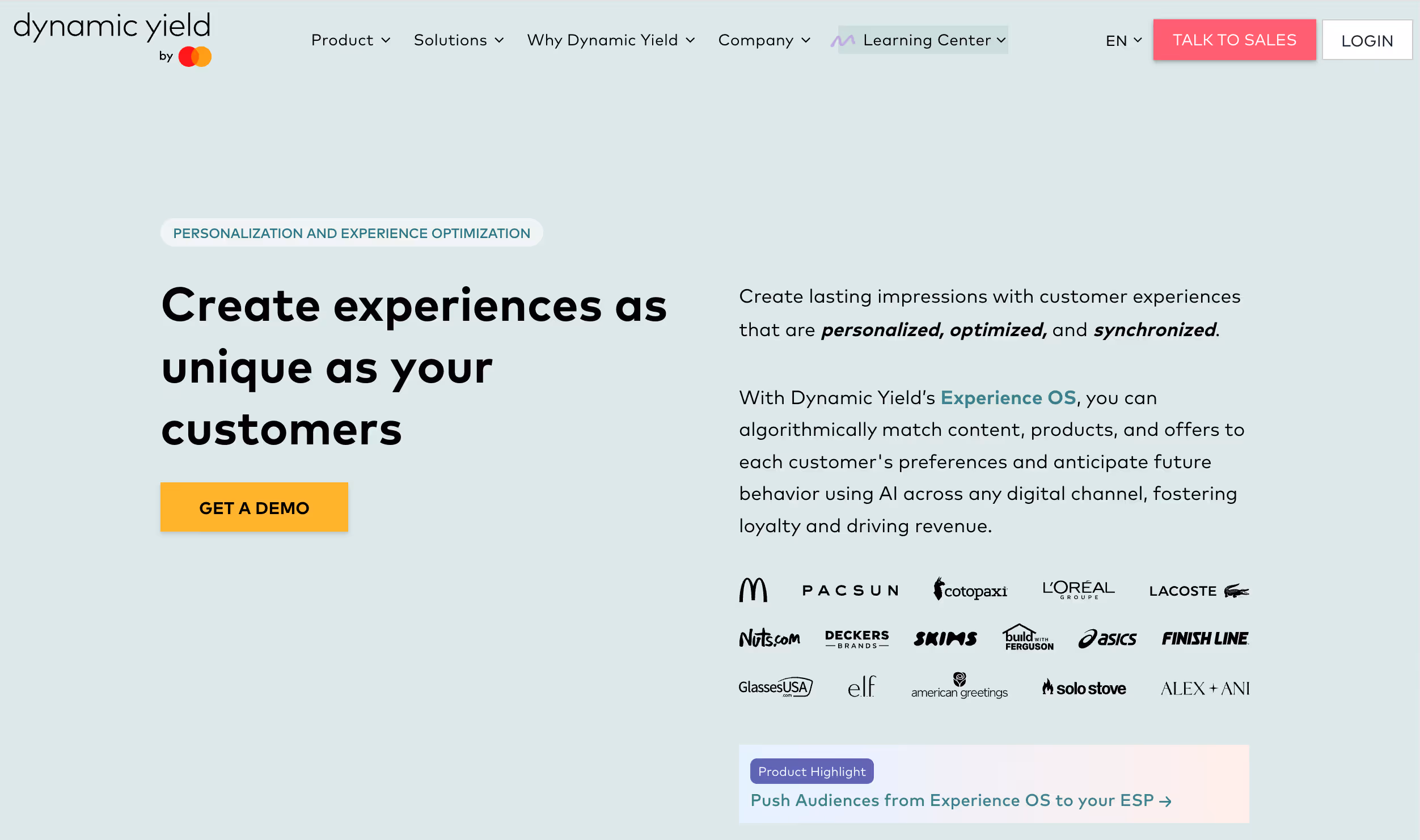 website homepage screenshot