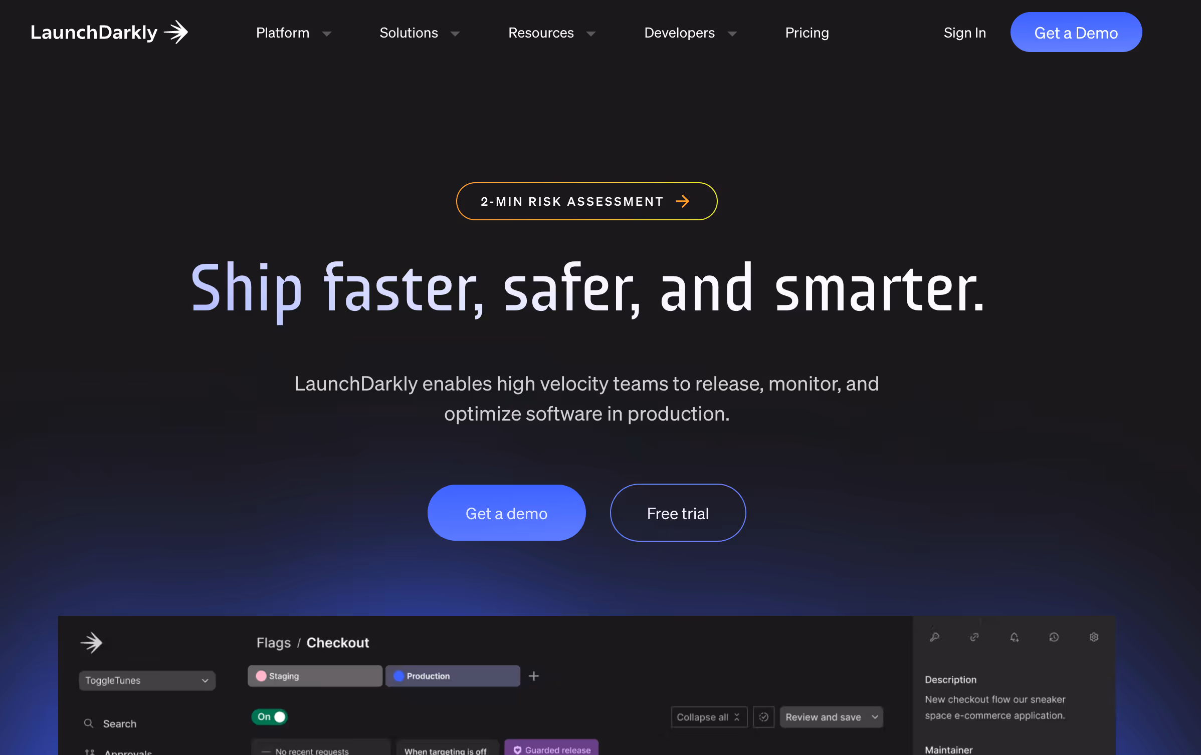 website homepage screenshot