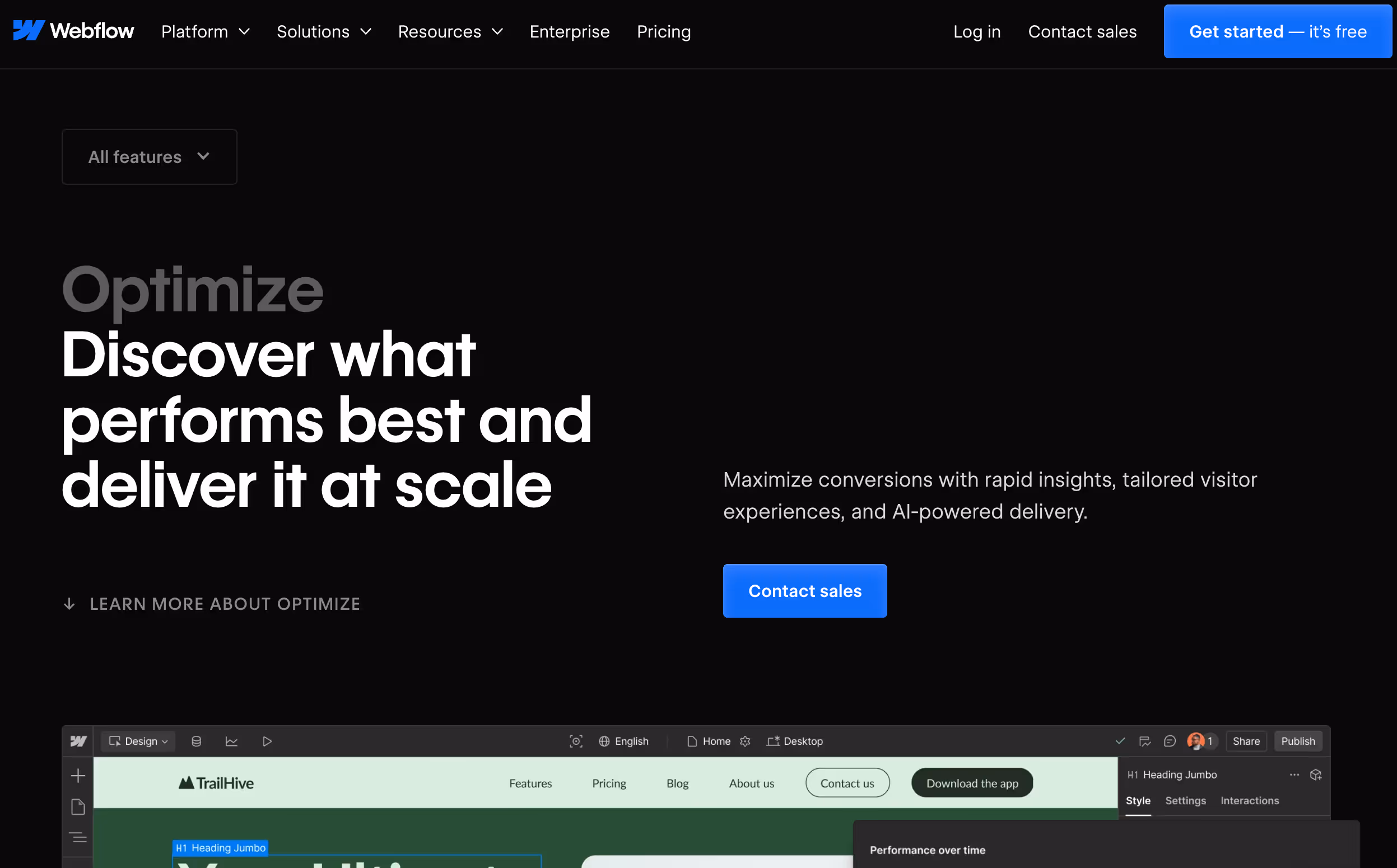 website homepage screenshot