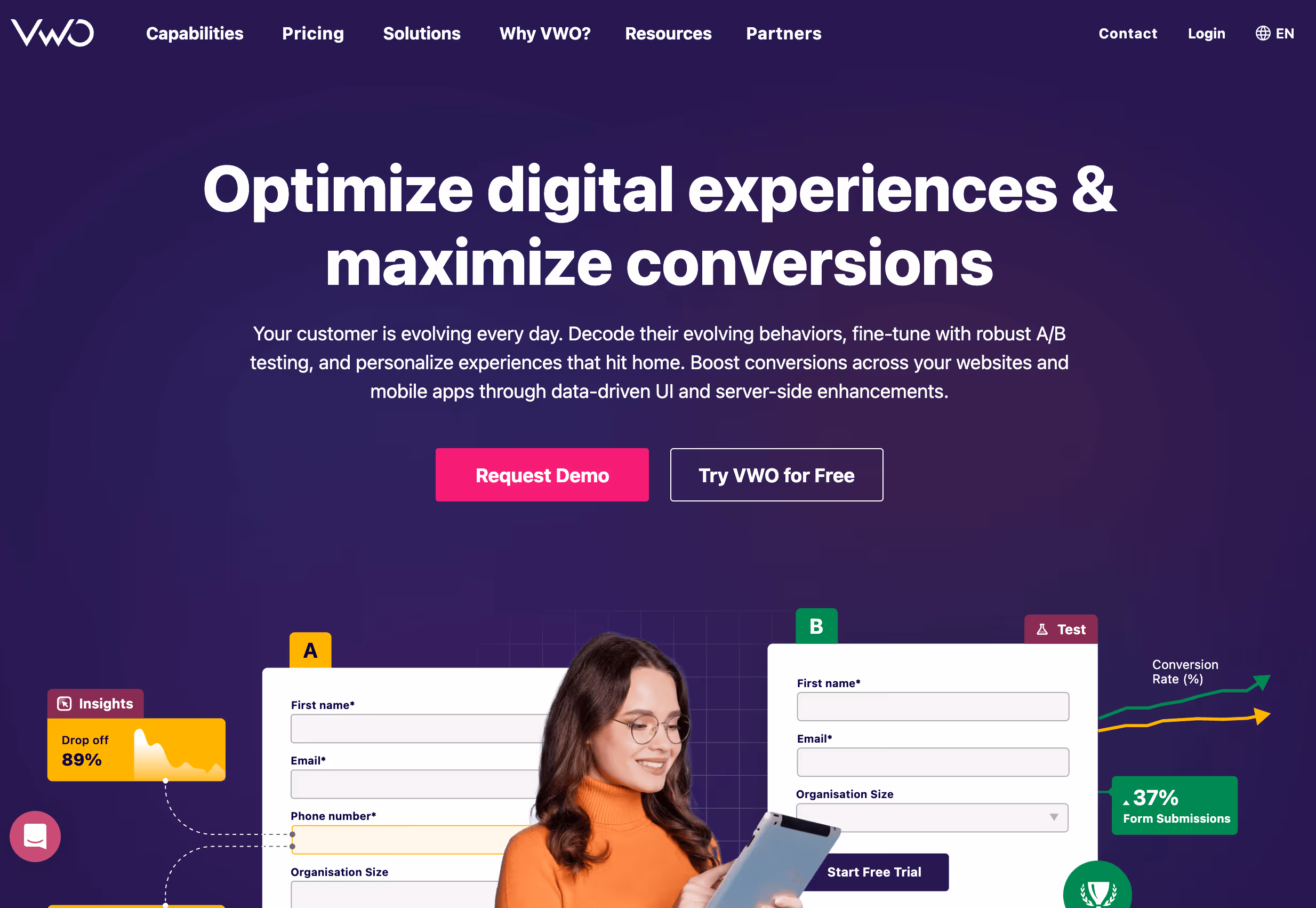 website homepage screenshot