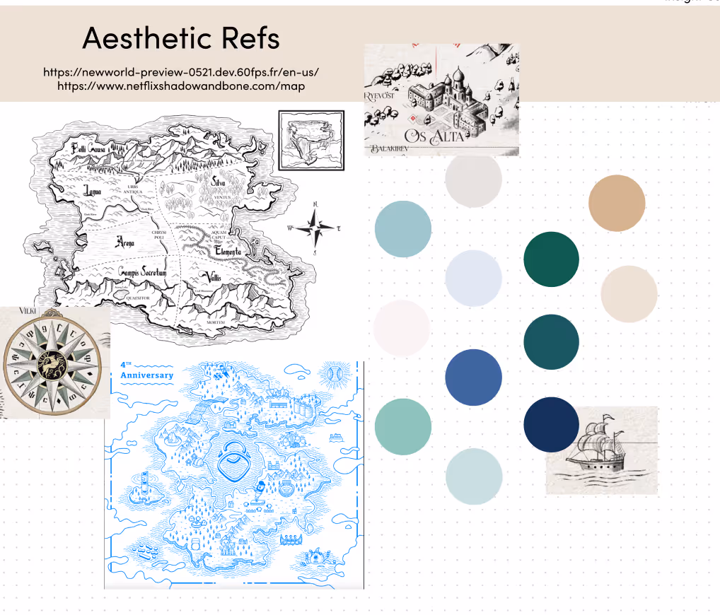 figjam board with design exploration