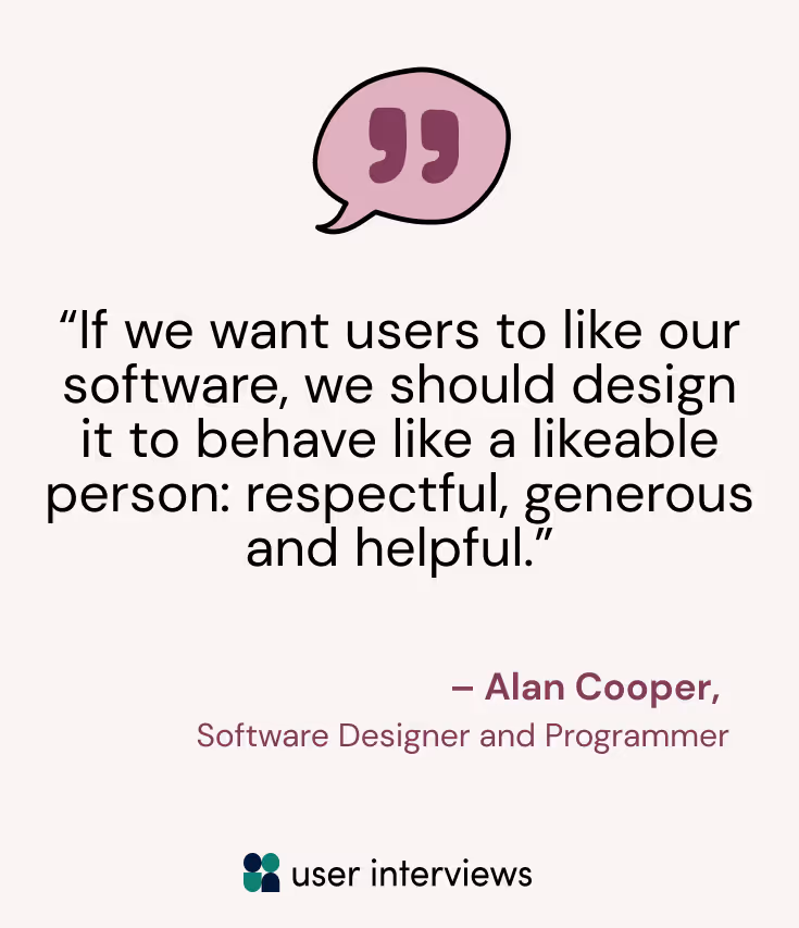 A UX quote by Alan Cooper