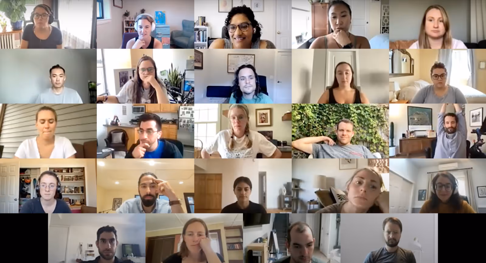 screenshot of a zoom fireside chat