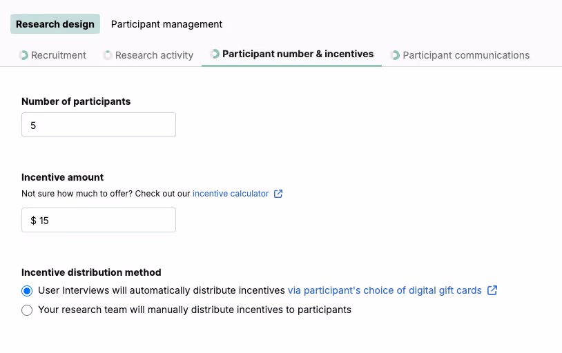 Research design and Participant Management