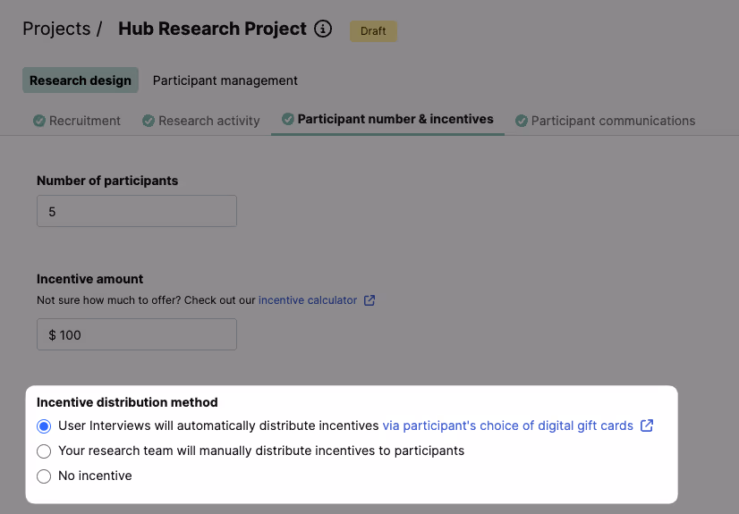 Incentive distribution method: Automatic or Manual