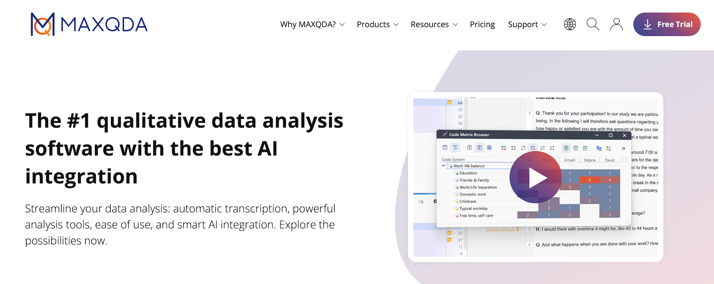 MAXQDA homepage: The #1 qualitative data analysis software