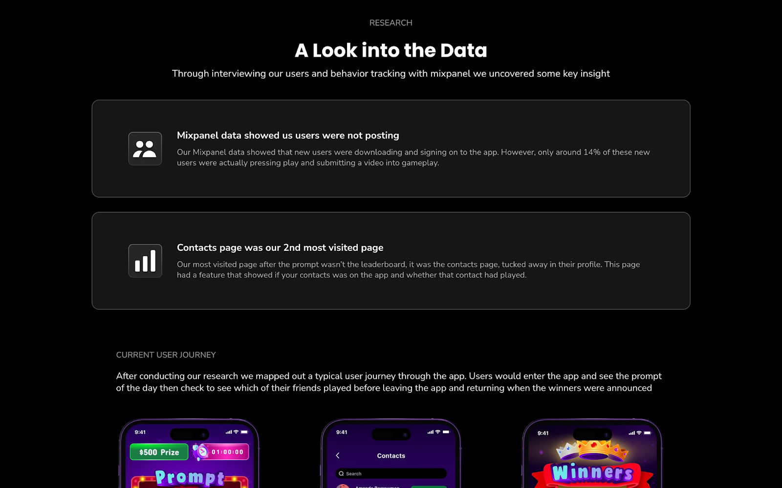 A UX research portfolio example that masters storytelling