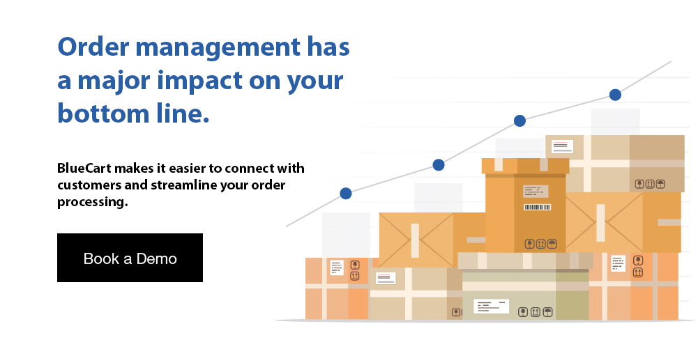 BlueCart Order management CTA